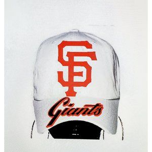 San Francisco Gaints White Baseball Cap with Shiny lettering.